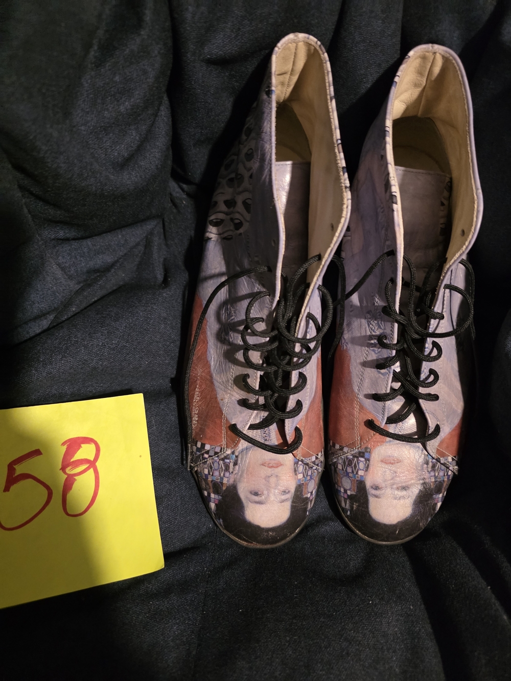 Icon High Top Sneakers Famous Painting Womens Size 10